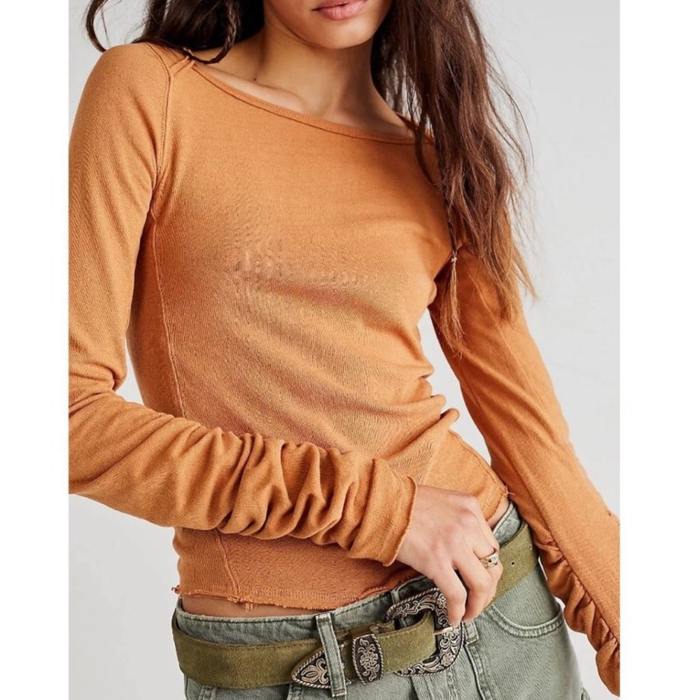 Free People Lizzy long sleeve top